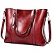 Produktbild UTO Damen Tragetasche Top Griff Große Kapazität 13,3"Laptop Schulter Handtasche Rot