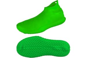 LEGELITE Reusable Silicone Waterproof Shoe Covers, No-Slip Silicone Overshoe Rain Shoe Cover for Men, Women and Kids