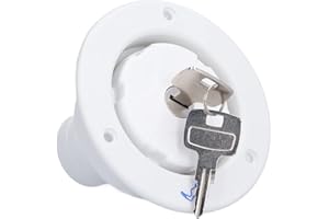 TISSTING Bouchon de Remplissage D'entrée D'eau Par Gravité Avec 2 Clés Serrure Accessoires de Remplacement de Fuite équipement Universel de Preuve Pour Camping Car Remorque Caravane