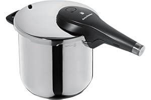 WMF Perfect Premium One Pot - Pentola a Pressione a induzione, 6,5 l, 22 cm, in Acciaio Inox Cromargan Lucido, 2 Livelli di Cottura, manopola all-in-One