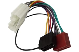 AERZETIX Adaptateur E7 Convertisseur Fiche Câble Faisceau autoradio ISO pour Mitsubishi - C1862