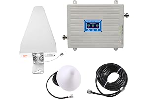 Waoclowr 2G 3G signalförstärkare, tri-band-förstärkare, 900 1800 2100 MHz GSM WCDMA universell signalförstärkare, repeater, EU