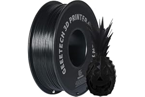 GEEETECH Drukarka 3D ABS Filament 1,75mm Czarny, 3D Drukarka ABS 1KG 1 Spool, Czarny