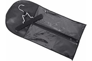 YANTAISIYU Perücken Aufbewahrungstasche Haarverlängerung Aufbewahrung mit Holzaufhänger + Reißverschluss Vlies Perücken Tasche (Schwarz)