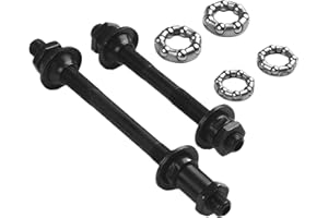 CARMOTTER Accessoires de vélo, axe de moyeu creux avant et arrière, moyeu de roue de vélo de montagne avant et arrière, ensemble de levier de boulon de boulon de levier de rechange pour vélo et camion