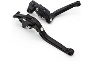 NICEDOLL Leviers de frein et d'embrayage pliables et extensibles pour Royal Enfield Continental GT 650, Continental GT 535, 650 Interceptor, C5 et B5, 2017 sur Euro Sablage