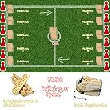 KUBB Wikinger-Spiel-Schach│ DAS SPIEL │ 100% Spielspaß – Bis zu 6 Mitspielern – Aus Kiefer-Holz inklusive Tragetasche - 4