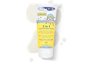 TRISWIM - Bagnoschiuma Junior, Docciaschiuma Per Capelli e Corpo Dopo il Nuoto per Bambini, Bagnodoccia Rimuove Cloro e Odori della Piscina, Gel Doccia Previente il Prurito della Pelle (200ml)