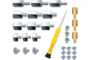 Nivithi Vis 31 Pièces,M.2 SSD pour Ordinateur PC ASUS,Carte Mere pour Ordinateur,Kit de Montage de M.2 SSD NVMe Kit de Vis de Carte Mère PC,Tournevis Inclus