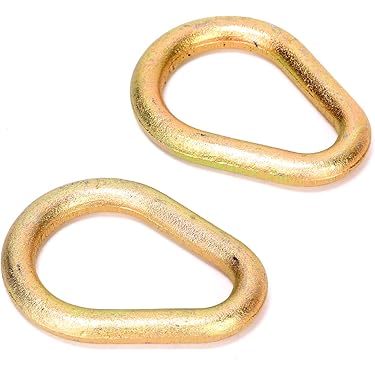 Anelli Per Sollevamento Porte - Set Da 20 In Ferro Ottonato | Ø10.2x16.0x2.0mm | Rondelle Di Fissaggio - Foto 9