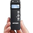 Digital Voice Recorder, Homder USB Professional Dictaphone Recorder with MP3 Player, Activated Rechargeable, Stereo HD Recording for Lectures (16GB)