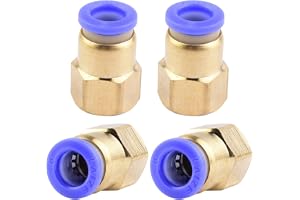 4 stycken 8 mm rör-ytterdiameter x 1/4 tum PT-inre gänga rak skruvning pneumatisk anslutning industriell kvalitet anslutninga
