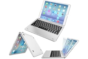 Arteck iPad Air 10.5 Keyboard, Ultra-Thin Bluetooth Keyboard with Folio Full Protection Case for Apple iPad Air 3 10.5-inch (2019) / iPad Pro 10.5-inch (2017) with 130 Degree Swivel Rotating