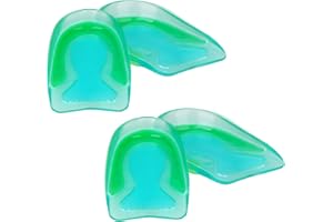 Plantarelief Fersensporn Einlagen - Gel Fersenpolster, Orthopädische Geleinlagen, Ferse Protektoren zur Linderung von Plantarfasziitis, Fersensporn, Achillesschmerzen, Knöchel Schmerzen - 2 Paare