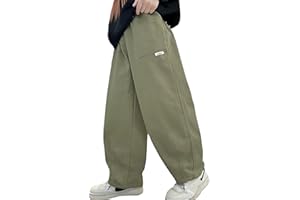 Happy Cherry Pantalon Hip Hop Baggy pour Garçons Adolescents Pantalon Décontracté en Coton pour Enfants Streetwear Jambes Larges