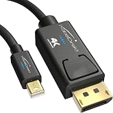 KabelDirekt &ndash; Mini DP/Mini-DP/DisplayPort kablosu &ndash; 2m | 4K/60Hz ile UHD &ccedil;&ouml;z&uuml;n&uuml;rl&uuml;k, s&uuml;r&uuml;m 1.2, bilgisayar ve Mac i&ccedil;in, kilit