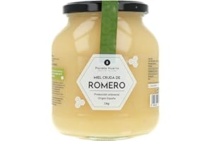 PLANETA HUERTO BONSÁI PLANETA HUERTO | Miel Cruda de Romero 1 kg, Miel Artesanal Ecológica, Natural y sin Pasteurizar, Origen España - Miel Cruda Rica en Sabor, Fórmula Nutritiva Ideal para Té, Panadería y Cocina Saludable