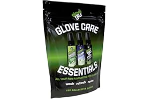 GLOVE GLU gloveglu Men's Goalkeeping Glove Care Essentials Pack, Black, One Size