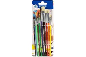 Stylex - 2051203 - Set di pennelli a Scuola - 10 Pezzi
