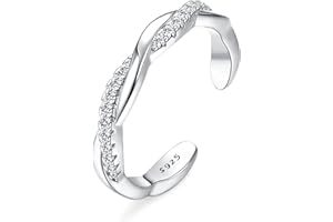 ORAZIO S925 Anello Piede in Argento Sterling per Donne Freccia Infinita Vintage Nodo Celtico Margherita Fiore Anelli da Punta Regolabili Anelli da Punta Estate Spiaggia Piedi Set Gioielli