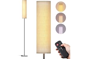 Homuserr Lampara de Pie Salon, Moderno Lámpara de Pie LED Regulable con 4 Temperaturas de Color Atenuación Continuas 2800K-7000K, Temporizador de 1H, Lampara Pie para Salón Oficina Dormitorio, 170 cm