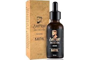 ‎BARTZART SHABO BartZart Bartöl Agadir mit Moschus I 30ml Bart Öl mit Arganöl für gesundes Bartwachstum I Bartpflege direkt vom Barbier I Bartöl für Herren I Beard Oil