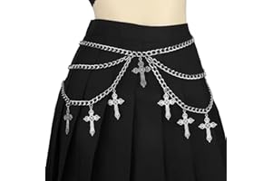 PPGGOPP Vintage Metall Taillenketten,Punk Taillenketten Gothic,Damen Körperkette Metall Bauchkette Verstellbarer Taille Mehrschichtige Taillenkette Gürtel Verstellbare Body Link Gürtel Mädchen Damen