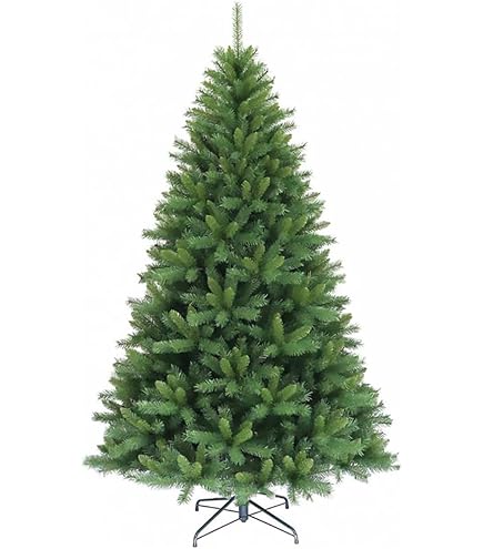 Albero Di Natale Frosty Green, Verde Super Folto Con Rami Ad Ombrello, Altezza 120 Cm, 326 Rami, PVC Ignifugo