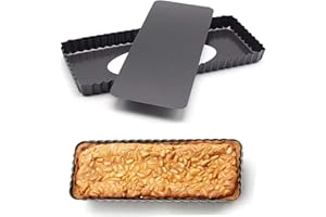 HUDIEPAN Stampo Rettangolare Antiaderente Nero 36,5 x 15 x 3cm