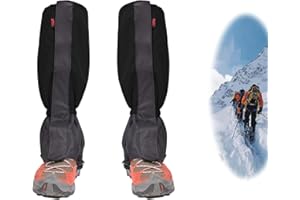 BAVOOTY Outdoor Gamaschen,Gamaschen Wandern,wasserdichte Gamaschen,Atmungsaktive Beinschutz,wasserdichte Einstellbare Gamaschen für Outdoor-Hosen zum Wandern,Klettern,Trekking,Schneewandern Trekking Jagd