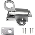 Luomorgo Latch Lock Stainless Steel Window Gate Security Pull Ring Spring Bounce Door Bolt