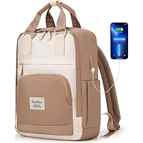 Zaino Elegante Impermeabile Per PC Fino A 15,6 Pollici – Nero, Leggero (735g), Multitasche, Per Lavoro, Università, Viaggi