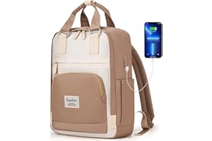 YAMTION Plecak Unisex, Plecak Szkolny z Przegródką na Laptopa, Codzienny Plecak Wodoodporny na 15,6-Calowe Laptopy i 9,7-Calowe Tablety, Plecak na Laptopa dla Kobiet i Mężczyzn, Dziewcząt i Chłopców