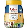 Gits Cow Ghee | 1 ltr Jar | Pack of 1 | Aroma in every drop |Pure Veg | Rich Taste & Aroma|Delicious, Healthy & Nutritious | Good for the Gut, Heart, Skin and Hair