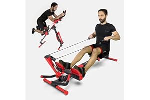 Yonxuleo 3-in-1 Foldable Rowing Machine and Ab Machine