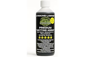 PREMIUM WETTING AGENT Lawn Treatment by Striking Lawns – Improves Water Penetration in Dry Soil | Prevents Run-Off & Brown Patches | Sprayer & Watering Can Use | Pet & Child Safe | 500ml
