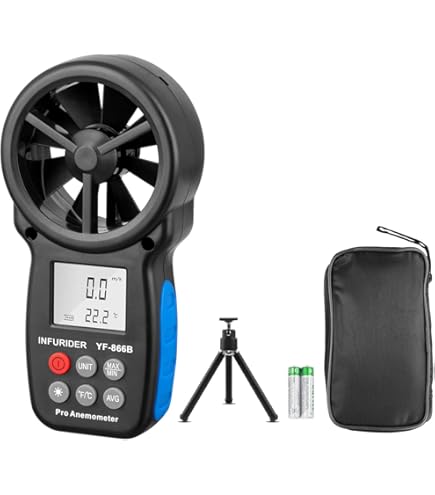 SURLABA Wind Cup Anemometer - Handheld Wind Speed & Temp Gauge For SURLABA Wind Cup Anemometer - Handheld Wind Speed & Temp Gauge For