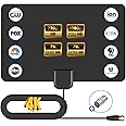 Fortrek TV Antenna Indoor, 2024 Upgraded Digital TV Antenna for Local Channels, HDTV Antennas for Smart/Old TV Indoor with 12 FT Cable 360° Reception 4K 1080p 40923A