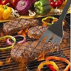 Yunshangauto Grillbesteck Set,BBQ Grillzubehör,6 Stück Barbecue Edelstahl Utensilien Zubehör gehören… – Bild 2