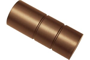 Gardinia Remates de Barra de Cortina, Bronce Aluminio, Ø 25 mm