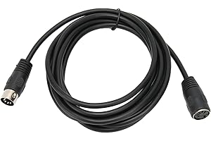 VIKYE 5-Pinowy Przedłużacz MIDI DIN Męski na Żeński, Kabel Adaptera do Klawiatur MIDI i Komputerów