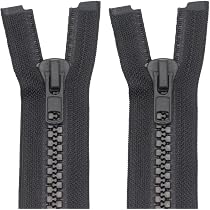 Lot De 10 Fermetures éclair Séparables Ftiemlovde - 70cm - 10 Couleurs - Pour Vêtements Et Accessoires