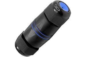 VCELINK IP68 Waterproof RJ45 Coupler Cat6/Cat5E/Cat5, Outdoor Ethernet Cable Connector Female to Female, Shielded Network Extender 1 Pack