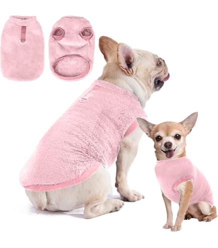 Hundepullover Rot Mit Kapuze - Weiche Weste Für Kleine Hunde XL