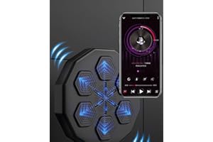 ARtsim Tapis De Boxe Mural avec Gants de Boxe Machine de Boxe Musicale, Cible de réaction de Boxe, Portable Music Puch Bag Fighting Game Indoor Boxing Training Equipment (Couleur : with Adult Gloves)