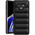Amazon Brand - Solimo Rubber Puffer Case Camera Protection Soft Back Cover for Samsung Galaxy Note 9 -Black
