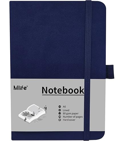 Clairefontaine 115658C Notebook, Sewn, Cover Paper, A6, 10.5 x 14.8 cm, 96 Pages, Lined, White Paper, 90 g, Collection Ingres, 6 Colours, Random Delivery
