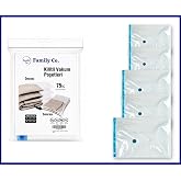 Family Co. Vakumlu Hur&ccedil; Poşet Setleri 5 Par&ccedil;a 50x70-2, 60x80-2, 80x100-1