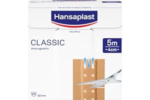Hansaplast Classic Pflaster - 5 metrów - 5 m x 4 cm | Packung (1 szt.)