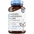Nutravita Calcium Magnesium Zinc & Vitamin D3 365 Vegetarian Tablets High Strength Calcium Supplement 6 Month Vegetarian Supply Of Osteo Supplement Made In The Uk